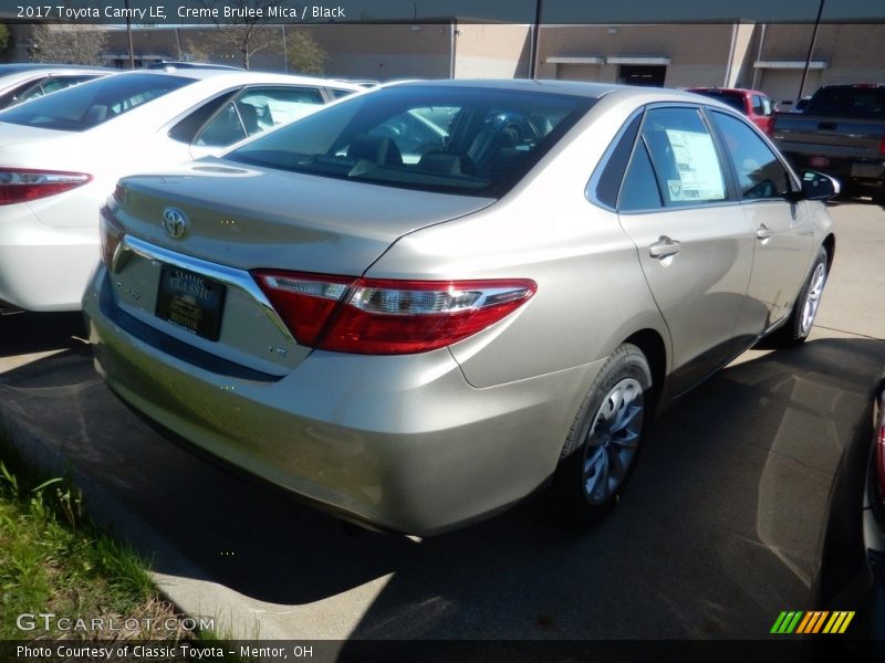Creme Brulee Mica / Black 2017 Toyota Camry LE