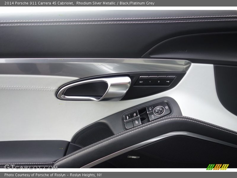 Rhodium Silver Metallic / Black/Platinum Grey 2014 Porsche 911 Carrera 4S Cabriolet