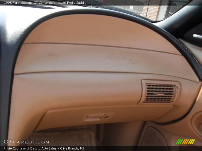 Laser Red / Saddle 1998 Ford Mustang GT Convertible