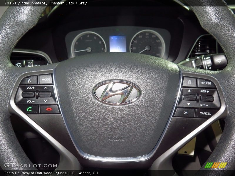 Phantom Black / Gray 2016 Hyundai Sonata SE