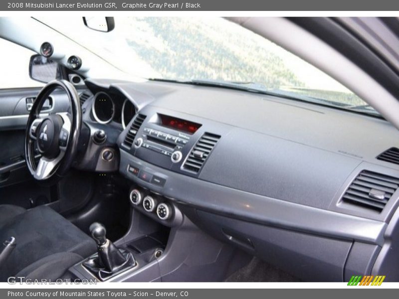 Graphite Gray Pearl / Black 2008 Mitsubishi Lancer Evolution GSR
