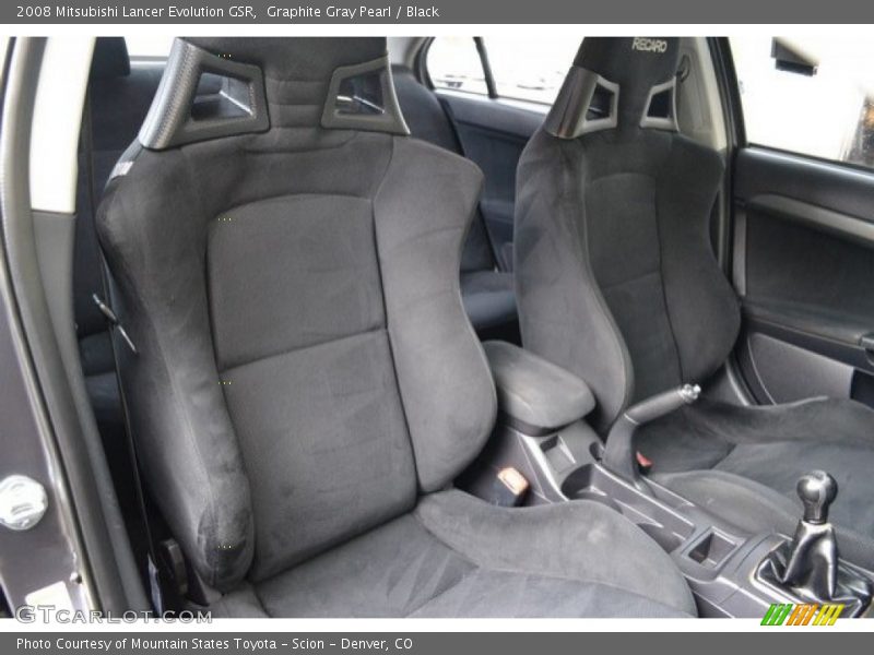 Graphite Gray Pearl / Black 2008 Mitsubishi Lancer Evolution GSR