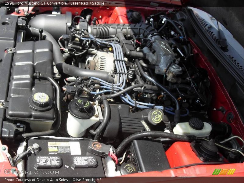 Laser Red / Saddle 1998 Ford Mustang GT Convertible