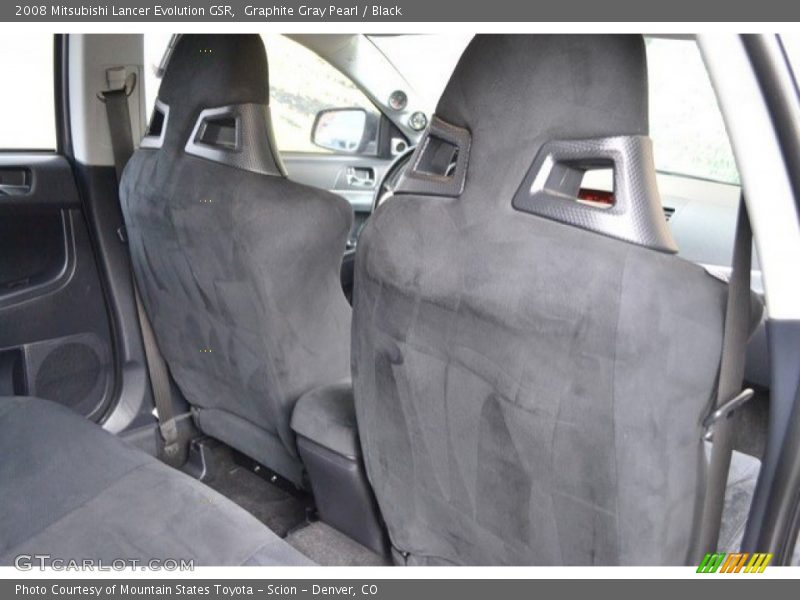 Graphite Gray Pearl / Black 2008 Mitsubishi Lancer Evolution GSR