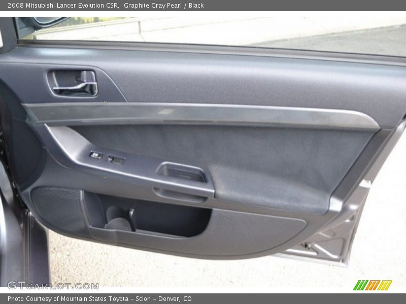 Graphite Gray Pearl / Black 2008 Mitsubishi Lancer Evolution GSR