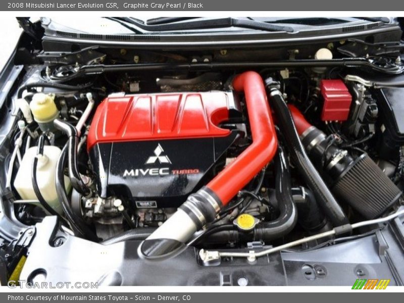 Graphite Gray Pearl / Black 2008 Mitsubishi Lancer Evolution GSR