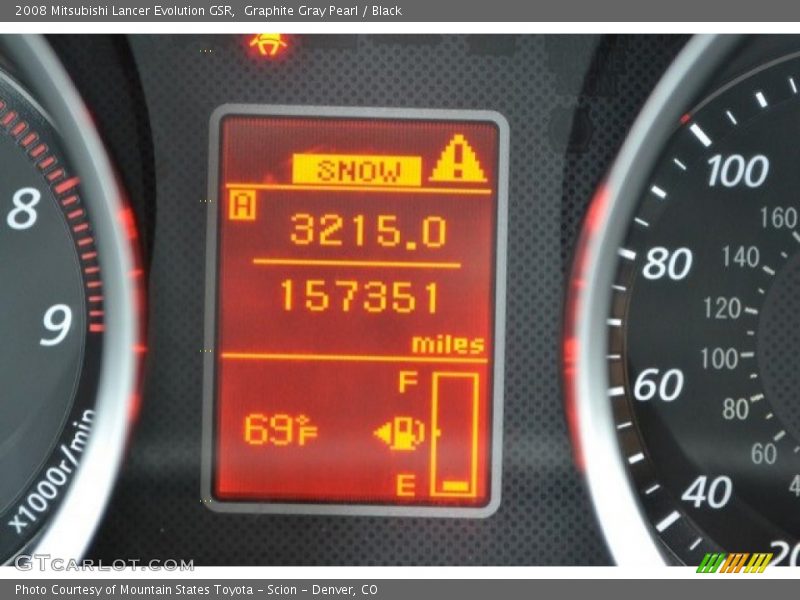 Graphite Gray Pearl / Black 2008 Mitsubishi Lancer Evolution GSR