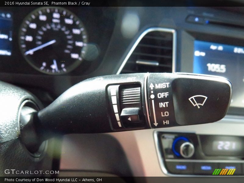 Phantom Black / Gray 2016 Hyundai Sonata SE