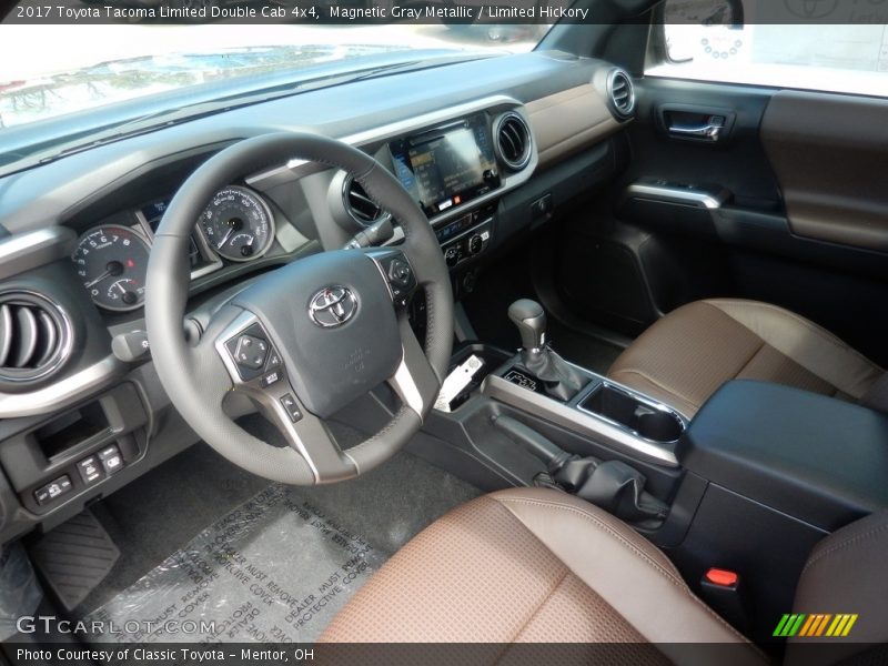 Magnetic Gray Metallic / Limited Hickory 2017 Toyota Tacoma Limited Double Cab 4x4
