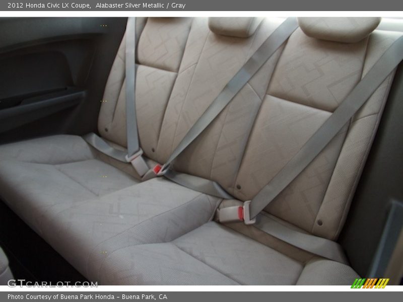 Alabaster Silver Metallic / Gray 2012 Honda Civic LX Coupe
