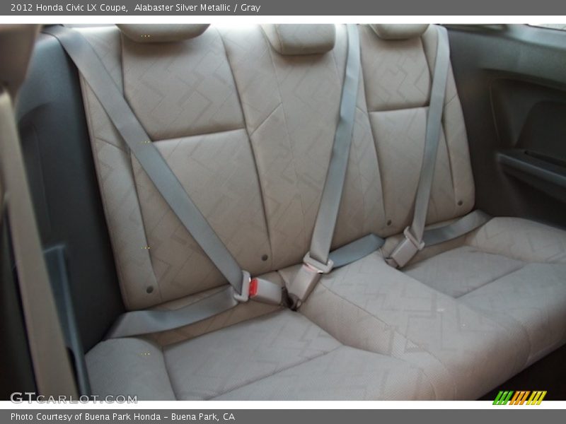 Alabaster Silver Metallic / Gray 2012 Honda Civic LX Coupe
