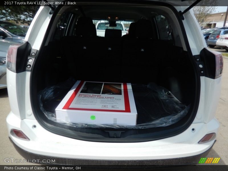Super White / Black 2017 Toyota RAV4 LE