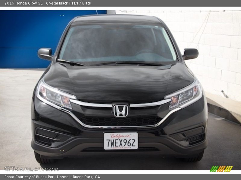 Crystal Black Pearl / Black 2016 Honda CR-V SE