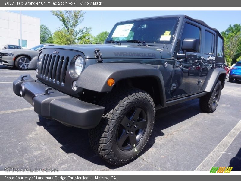 Rhino / Black 2017 Jeep Wrangler Unlimited Sport 4x4