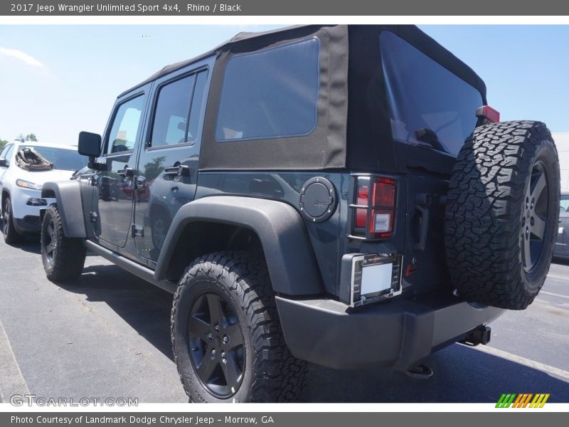 Rhino / Black 2017 Jeep Wrangler Unlimited Sport 4x4