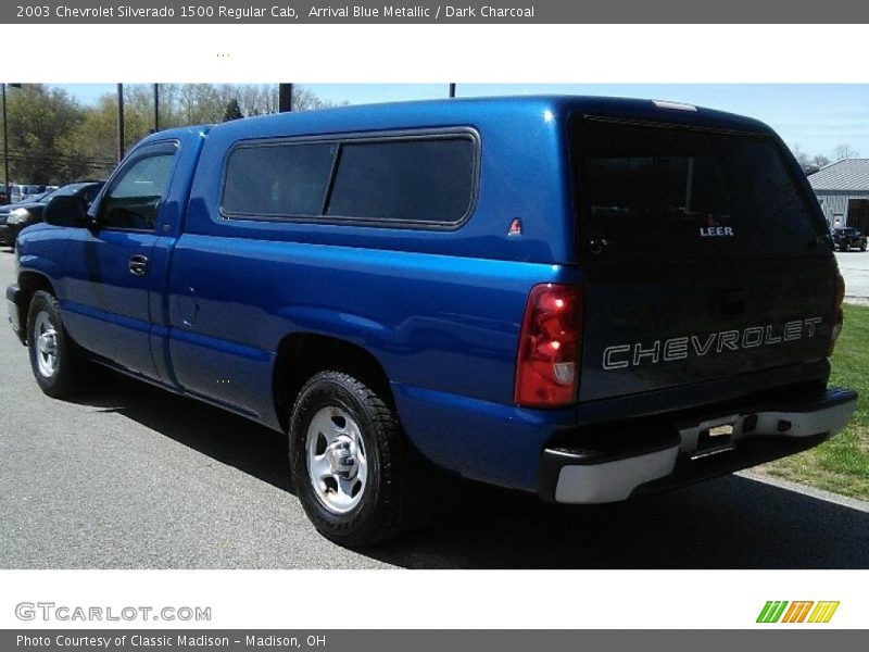 Arrival Blue Metallic / Dark Charcoal 2003 Chevrolet Silverado 1500 Regular Cab