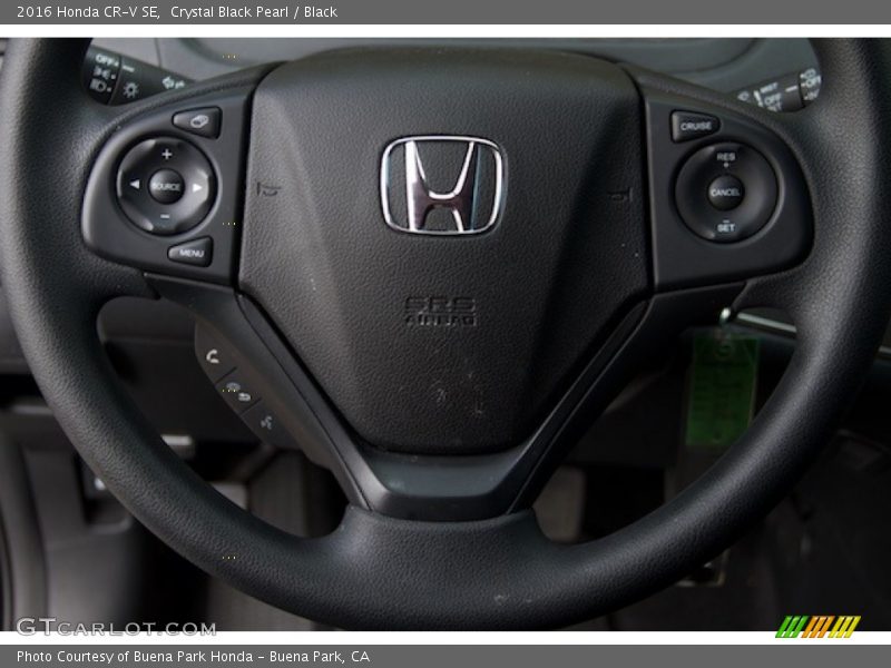 Crystal Black Pearl / Black 2016 Honda CR-V SE