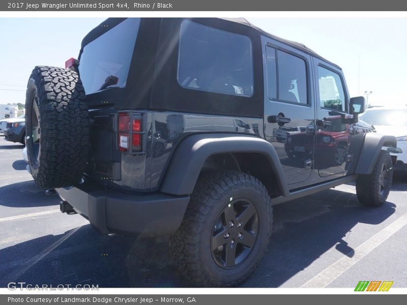 Rhino / Black 2017 Jeep Wrangler Unlimited Sport 4x4
