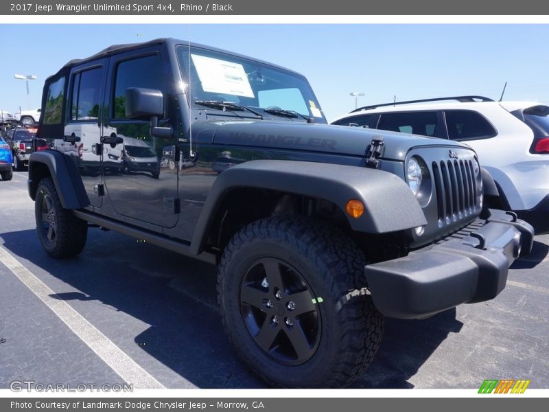 Rhino / Black 2017 Jeep Wrangler Unlimited Sport 4x4