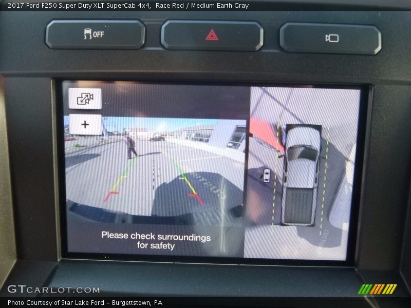 Race Red / Medium Earth Gray 2017 Ford F250 Super Duty XLT SuperCab 4x4