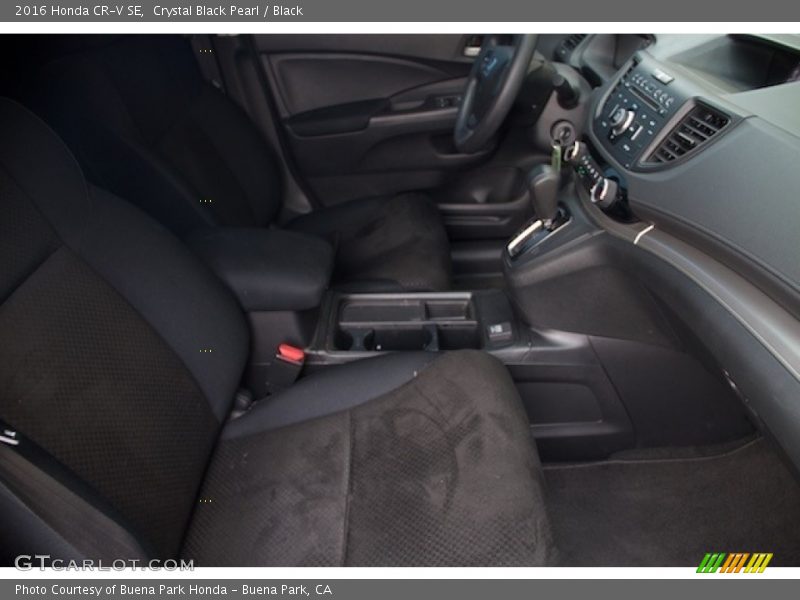 Crystal Black Pearl / Black 2016 Honda CR-V SE
