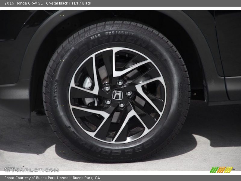 Crystal Black Pearl / Black 2016 Honda CR-V SE