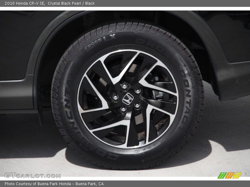 Crystal Black Pearl / Black 2016 Honda CR-V SE