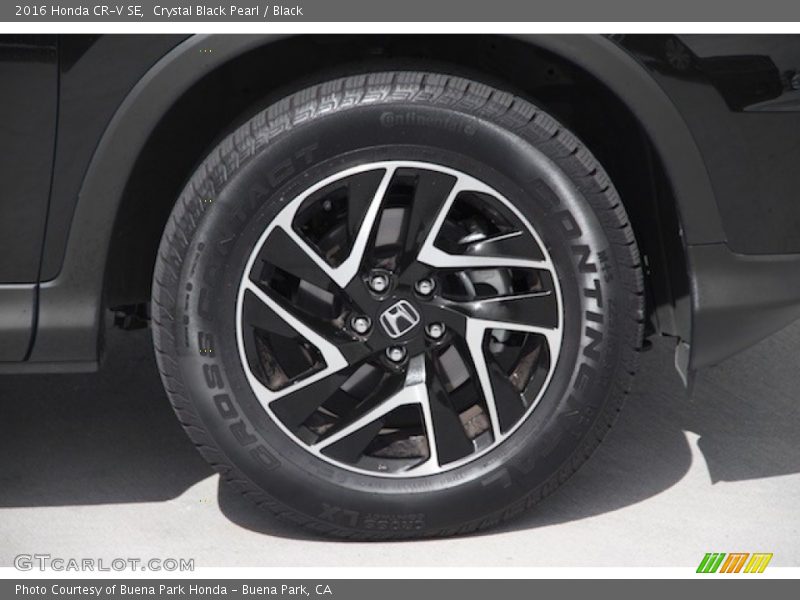 Crystal Black Pearl / Black 2016 Honda CR-V SE