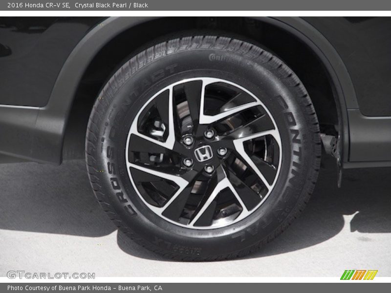 Crystal Black Pearl / Black 2016 Honda CR-V SE