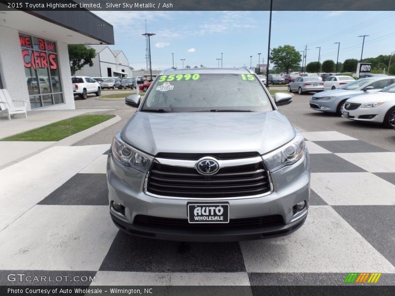 Silver Sky Metallic / Ash 2015 Toyota Highlander Limited