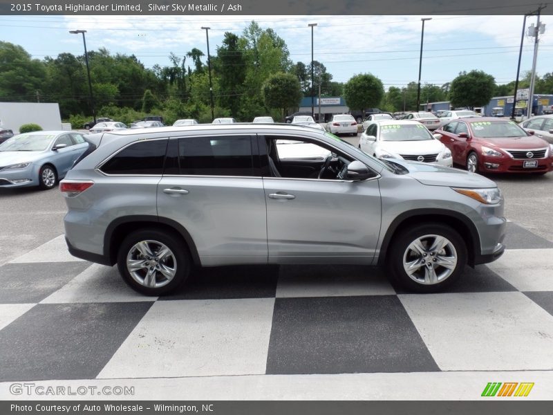 Silver Sky Metallic / Ash 2015 Toyota Highlander Limited