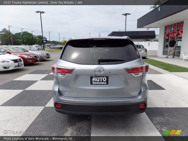 Silver Sky Metallic / Ash 2015 Toyota Highlander Limited