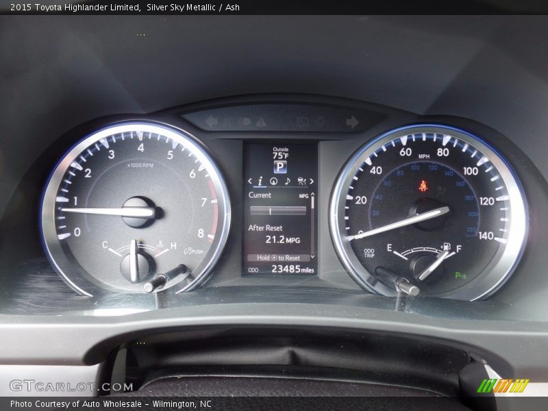 Silver Sky Metallic / Ash 2015 Toyota Highlander Limited