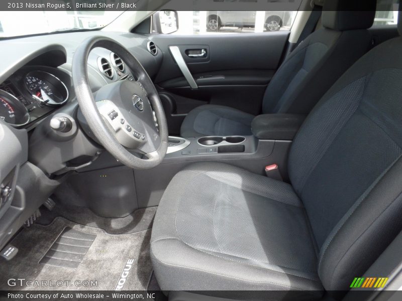 Brilliant Silver / Black 2013 Nissan Rogue S