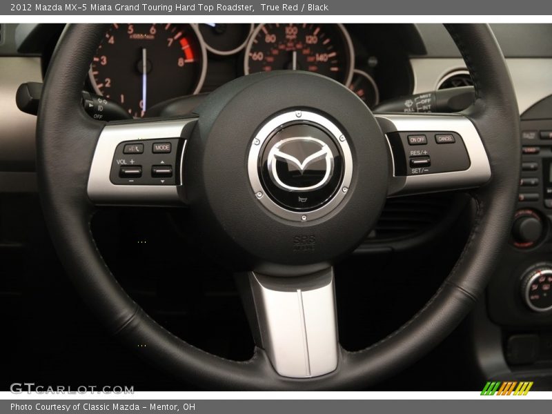 True Red / Black 2012 Mazda MX-5 Miata Grand Touring Hard Top Roadster