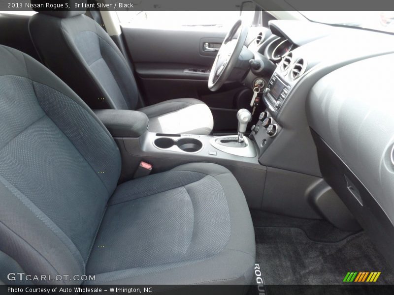 Brilliant Silver / Black 2013 Nissan Rogue S
