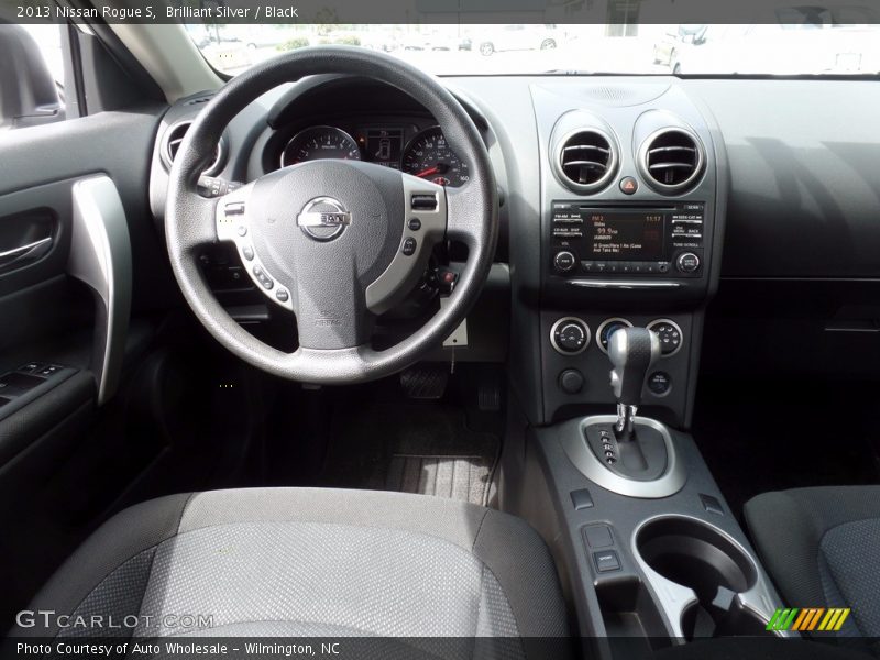 Brilliant Silver / Black 2013 Nissan Rogue S