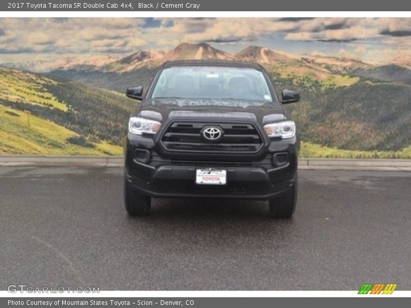 Black / Cement Gray 2017 Toyota Tacoma SR Double Cab 4x4