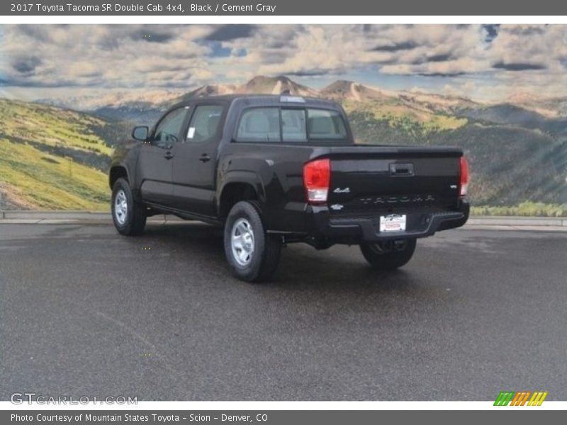 Black / Cement Gray 2017 Toyota Tacoma SR Double Cab 4x4