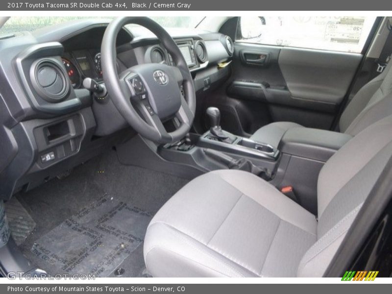 Black / Cement Gray 2017 Toyota Tacoma SR Double Cab 4x4