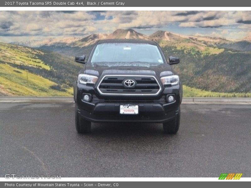Black / Cement Gray 2017 Toyota Tacoma SR5 Double Cab 4x4