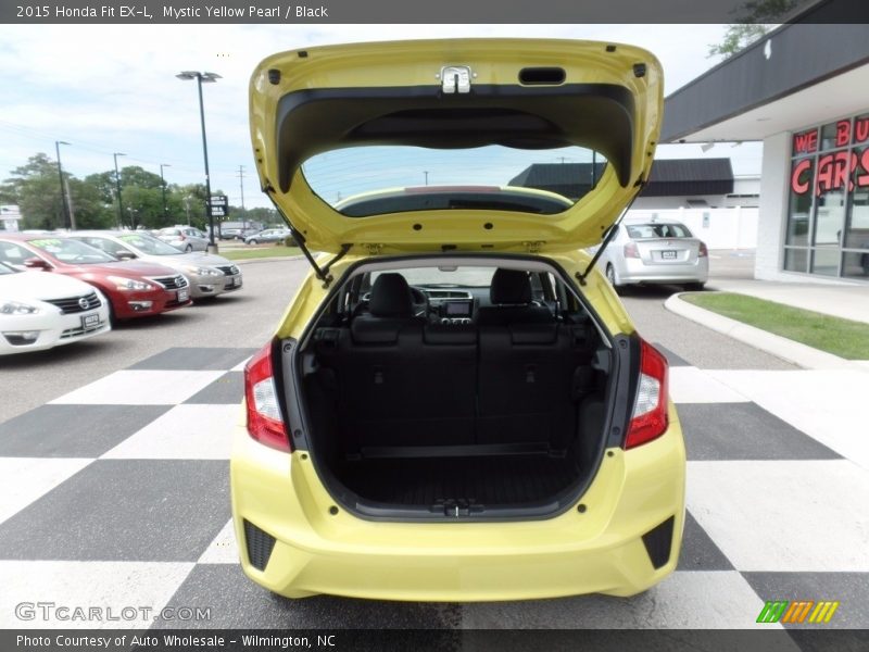 Mystic Yellow Pearl / Black 2015 Honda Fit EX-L