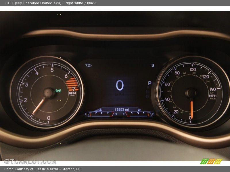 Bright White / Black 2017 Jeep Cherokee Limited 4x4