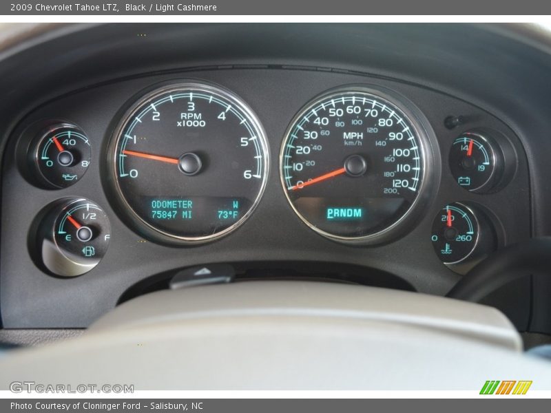 Black / Light Cashmere 2009 Chevrolet Tahoe LTZ