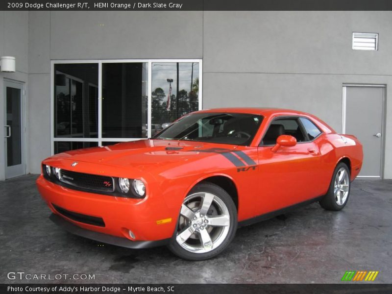 HEMI Orange / Dark Slate Gray 2009 Dodge Challenger R/T