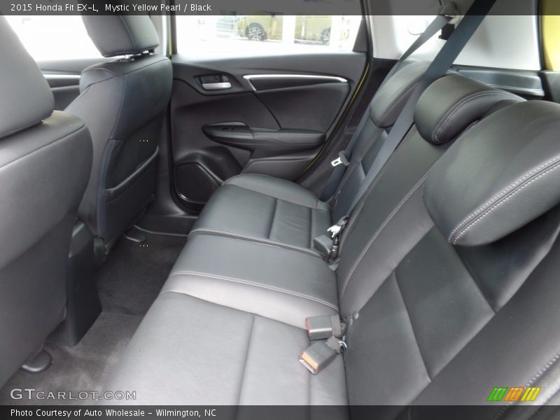 Mystic Yellow Pearl / Black 2015 Honda Fit EX-L