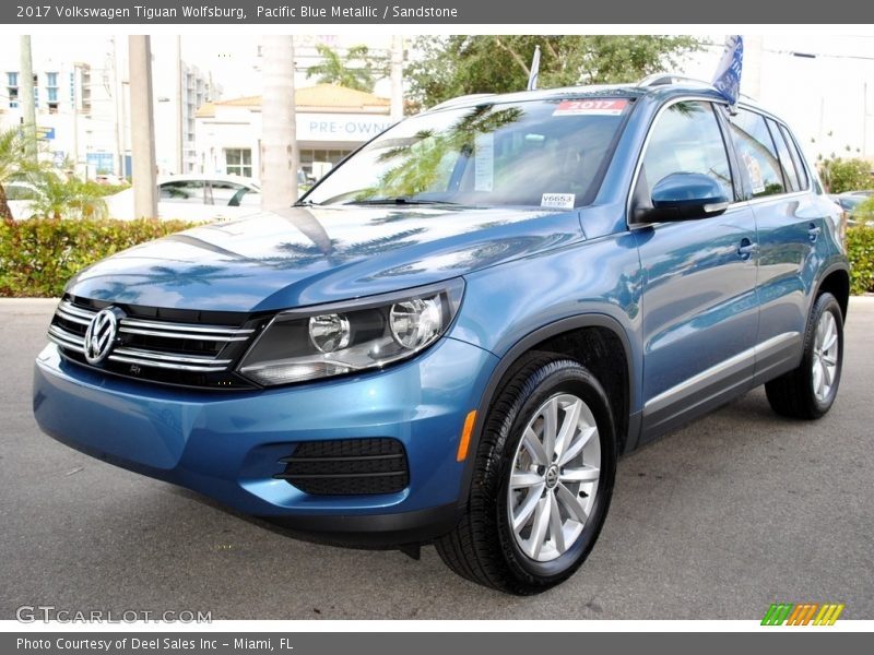 Pacific Blue Metallic / Sandstone 2017 Volkswagen Tiguan Wolfsburg