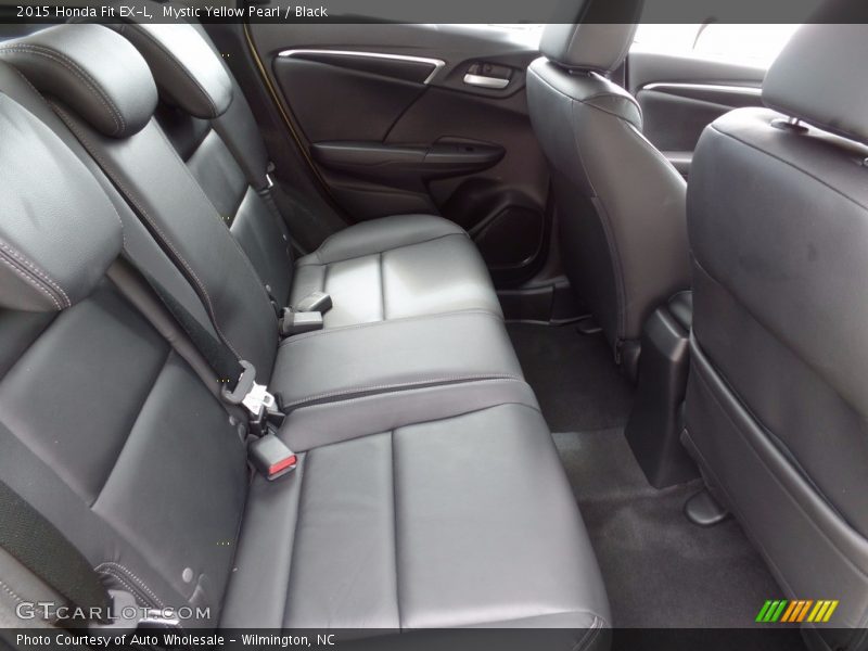 Mystic Yellow Pearl / Black 2015 Honda Fit EX-L
