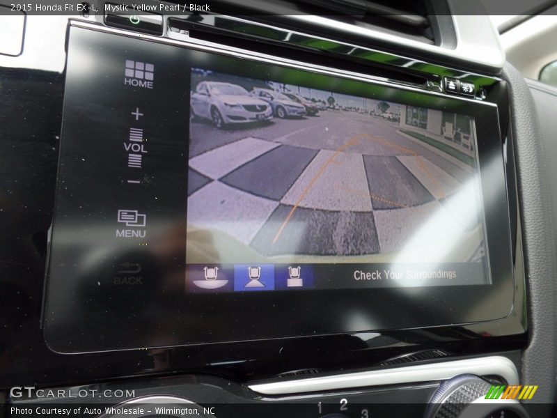 Mystic Yellow Pearl / Black 2015 Honda Fit EX-L