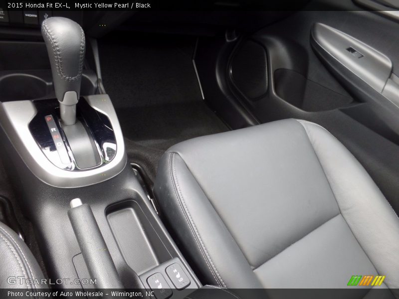 Mystic Yellow Pearl / Black 2015 Honda Fit EX-L